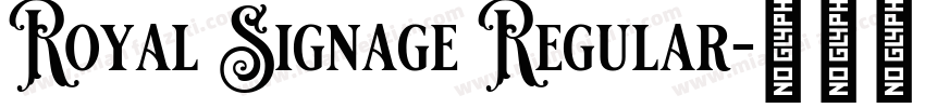 Royal Signage Regular字体转换